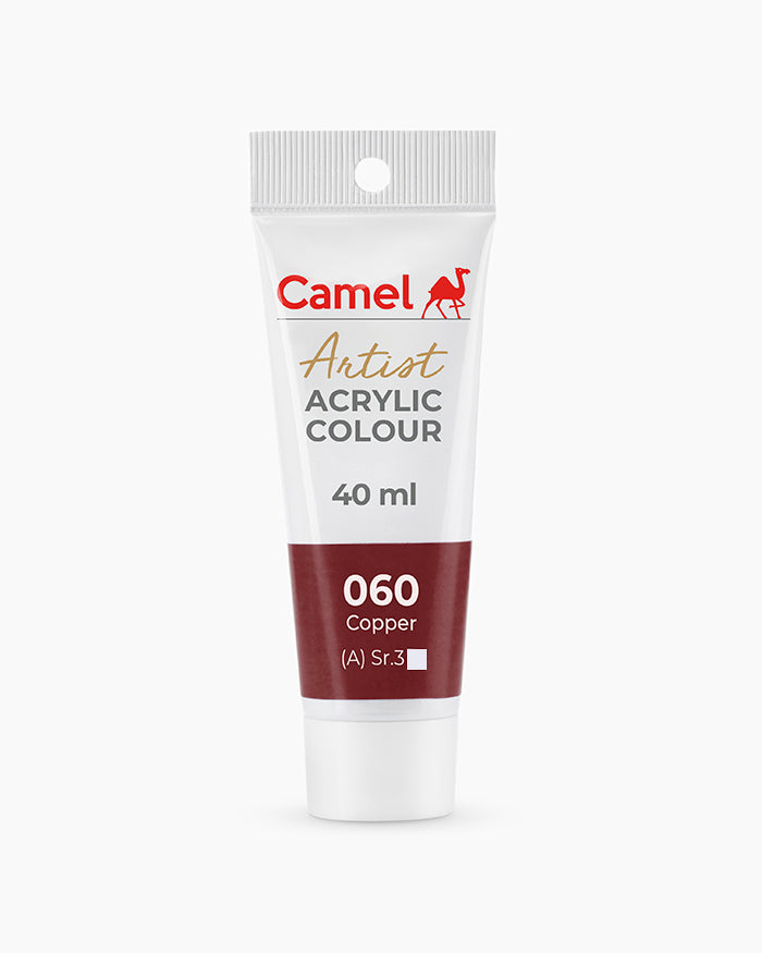 Camel Artist Acrylic Colours Individual tube of Copper-060