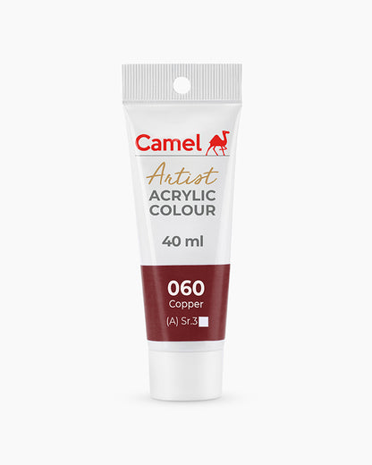 Camel Artist Acrylic Colours Individual tube of Copper-060