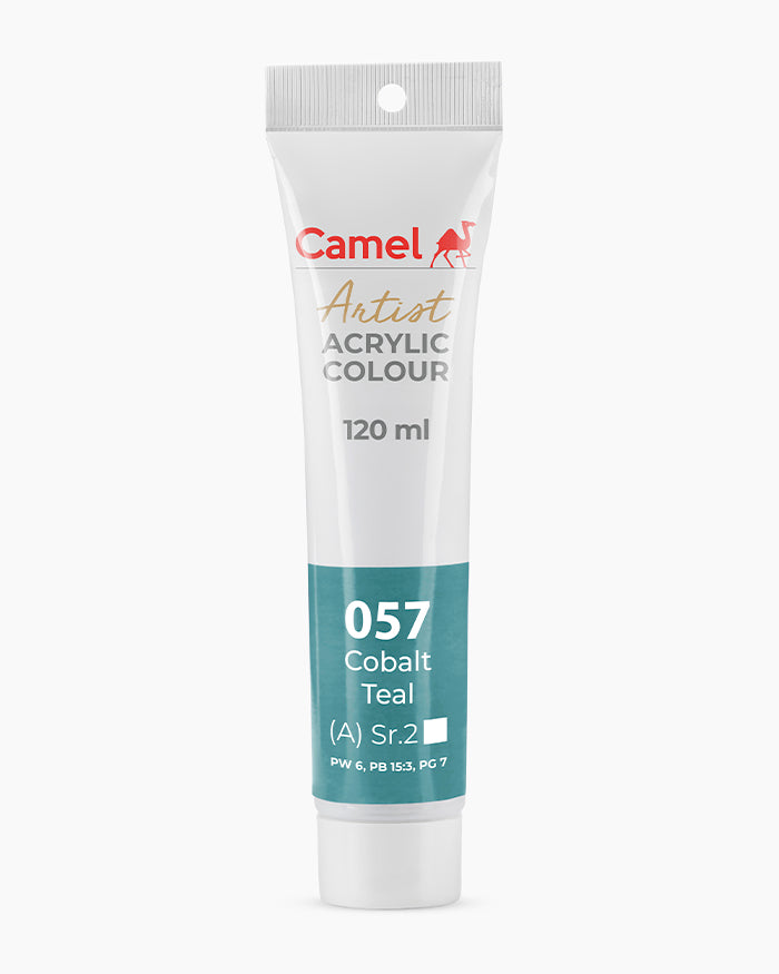 Camel Artist Acrylic Colours Individual tube of Cobalt Teal-057