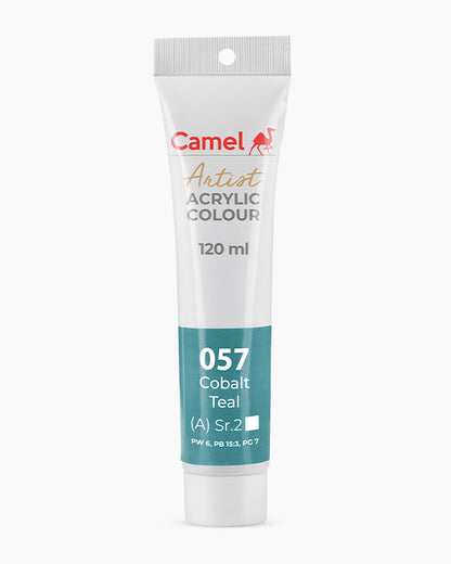 Camel Artist Acrylic Colours Individual tube of Cobalt Teal-057