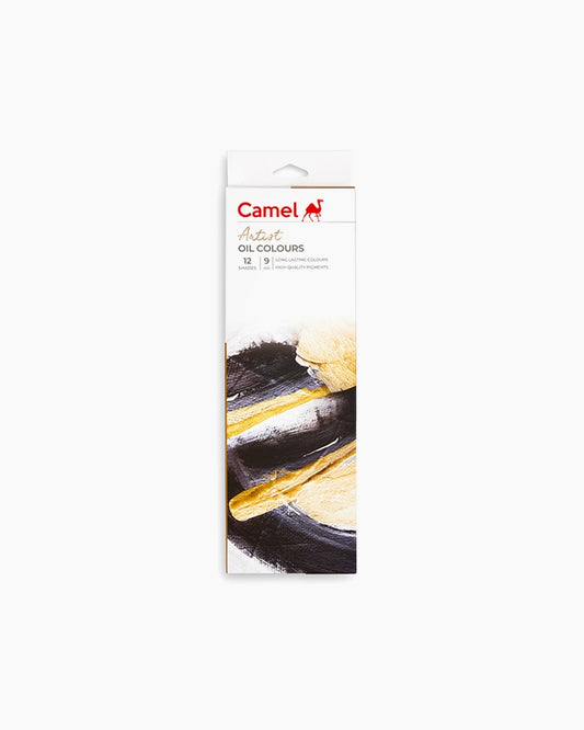 Camel  Artist  Oil  Colours  Assorted  pack  of  12  shades  in  9  ml
