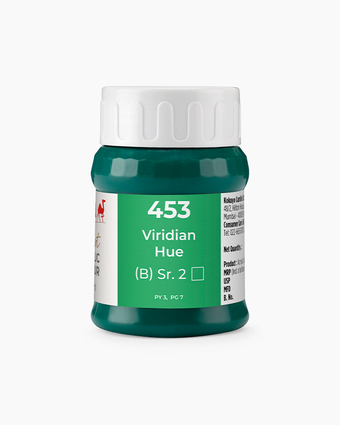 Camel Artist Acrylic Colours Individual tube of Viridian Hue-453