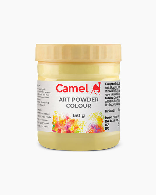 Camel Art Powders Individual jar of Lemon Yellow in 275 ml