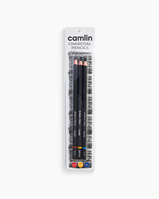 Camlin  Charcoal  Pencils  Assorted  pack  of  3  grades