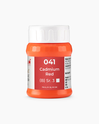 Camel Artist Acrylic Colours Individual tube of Cadmium Red- 041