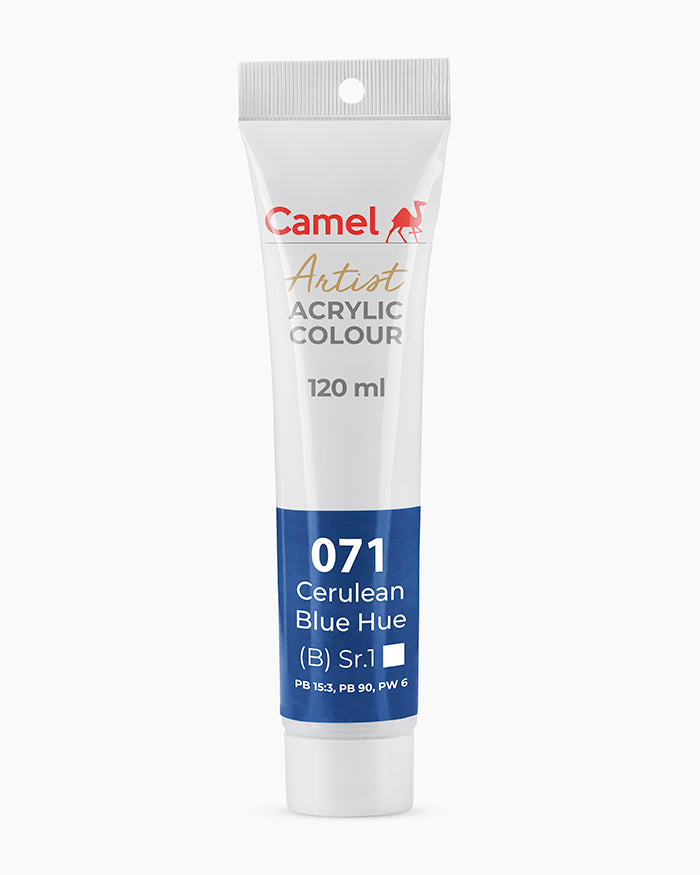Camel Artist Acrylic Colours Individual tube of Cerulean Blue Hue-071