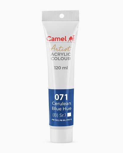 Camel Artist Acrylic Colours Individual tube of Cerulean Blue Hue-071