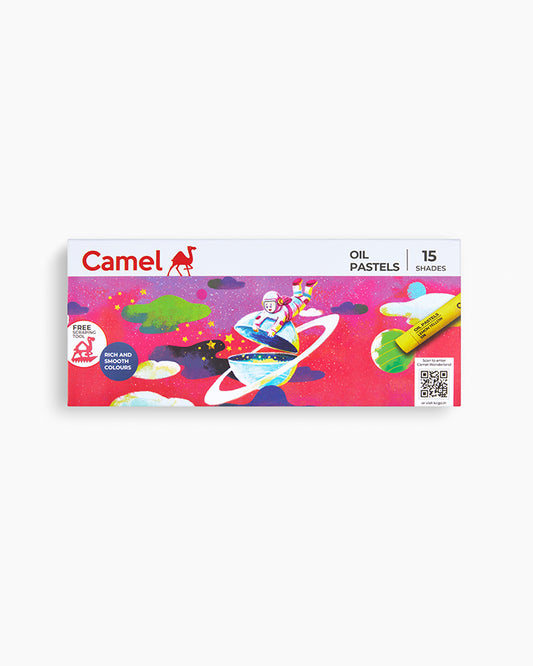 Camel Oil Pastels Assorted carton pack of 15 shades