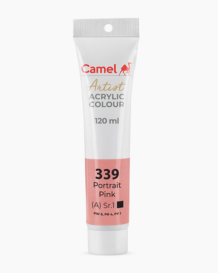 Camel Artist Acrylic Colours Individual tube of Portrait Pink- 339