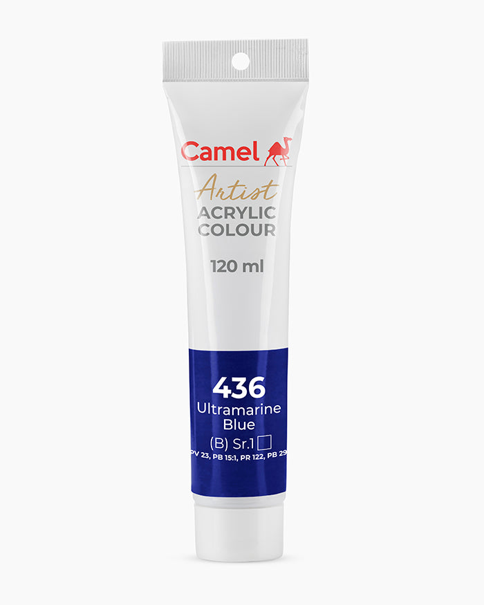 Camel Artist Acrylic Colours Individual tube of Ultramarine Blue-436