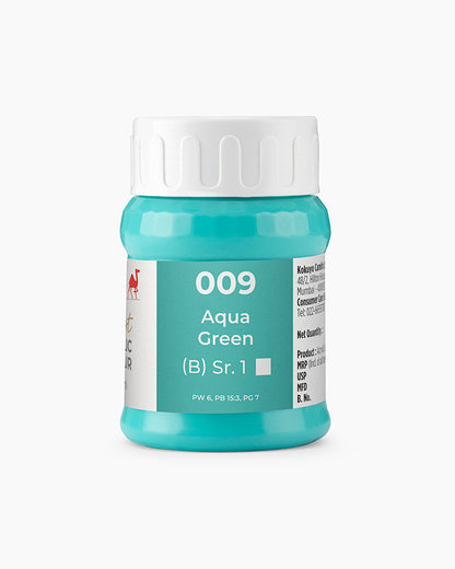 Camel Artist Acrylic Colours Individual tube of Aqua Green-009