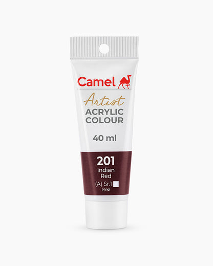 Camel Artist Acrylic Colours Individual tube of Indian Red- 201