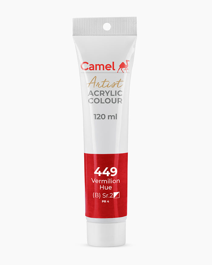 Camel Artist Acrylic Colours Individual tube of Vermilion Hue- 449