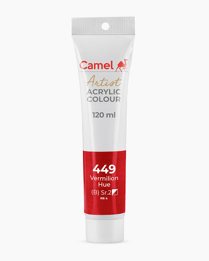 Camel Artist Acrylic Colours Individual tube of Vermilion Hue- 449