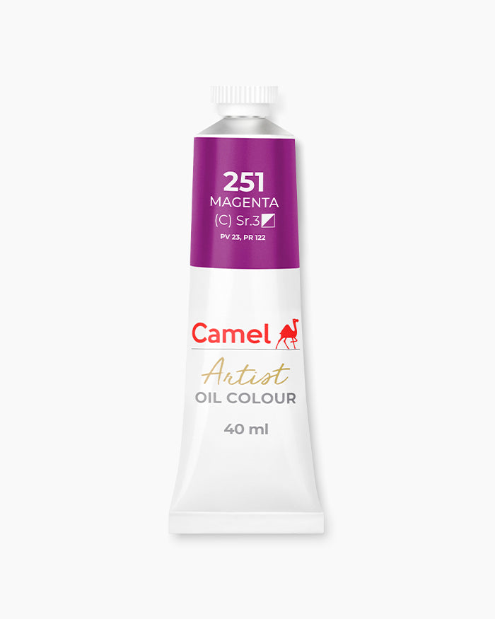 Camel Artist Oil Colours Individual tube of Magenta