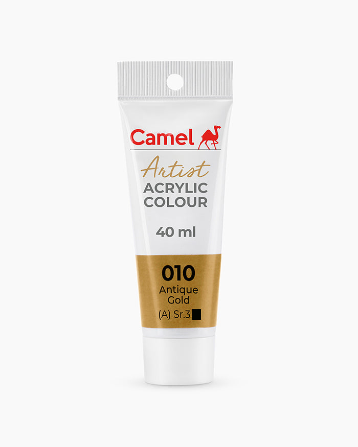 Camel Artist Acrylic Colours Individual tube of Antique Gold- 010