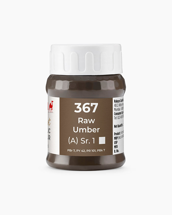 Camel Artist Acrylic Colours Individual tube of Raw Umber- 367