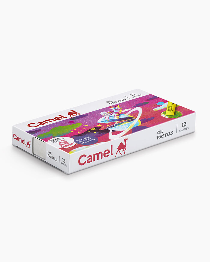 Camel Oil Pastels Assorted carton pack of 12 shades