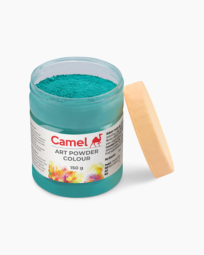 Camel Art Powders Individual jar of Viridian Hue in 275 ml
