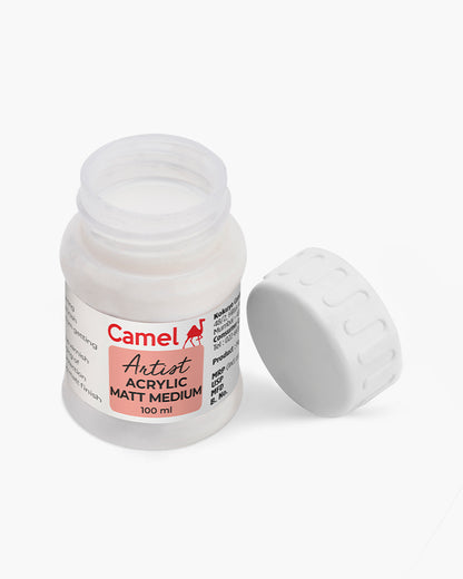 Camel Acrylic Matt Medium Individual jar of 100 ml