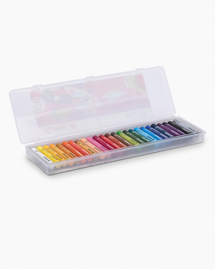 Camel Oil Pastels Assorted plastic pack of 25 shades