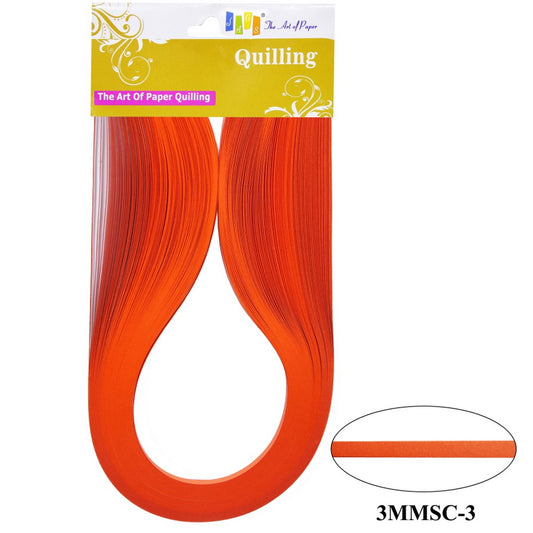 Quilling Strip 3mm S/C 03 Orange 3MMSC-03