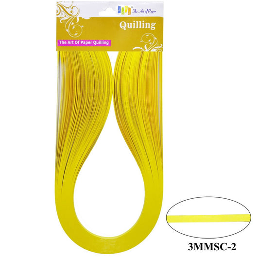 Quilling Strip 3mm S/C 04 Lemon Yellow 3MMSC-04