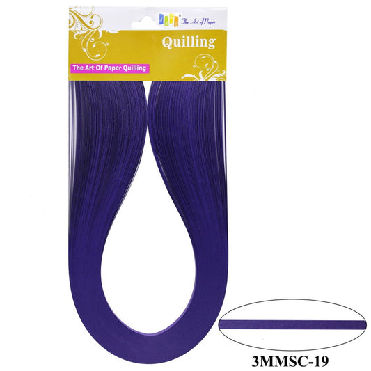 Quilling Strip 3mm S/C 19 Purple 3MMSC-19