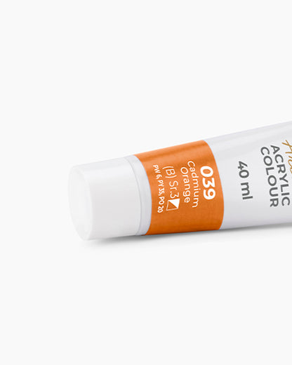 Camel Artist Acrylic Colours Individual tube of Cadmium Orange- 039