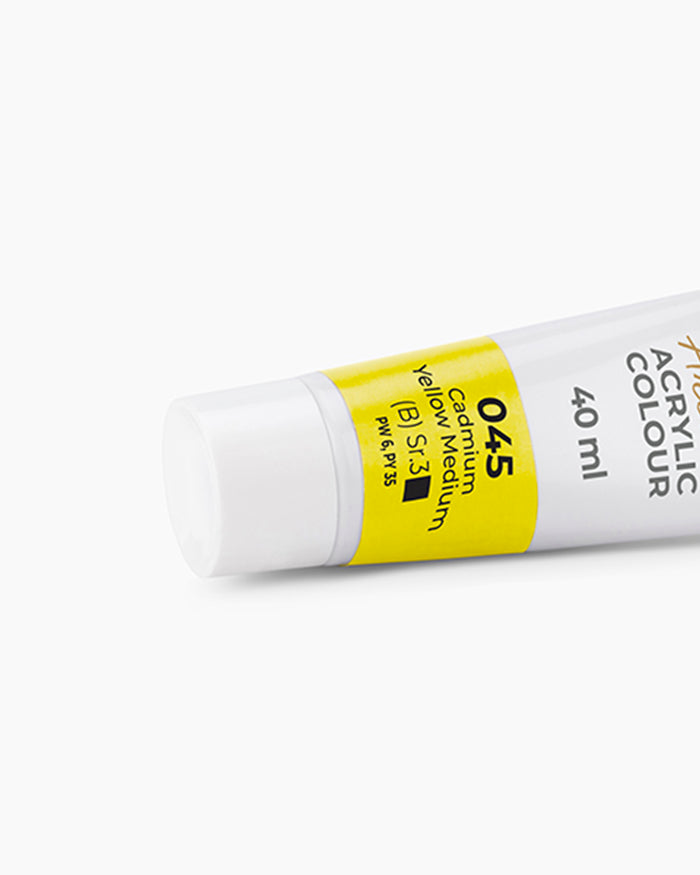 Camel Artist Acrylic Colours Individual tube of Cadmium Yellow Medium-045