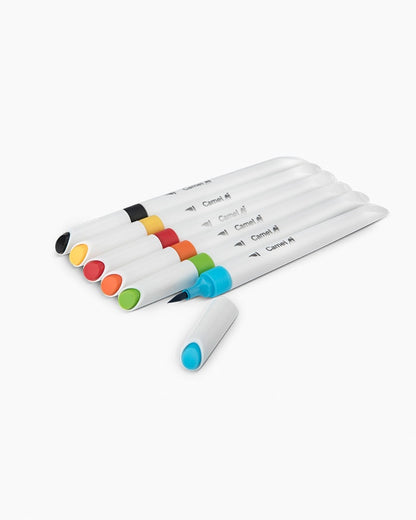 Camel  Brush  Pens  Assorted  pack  of  6  shades