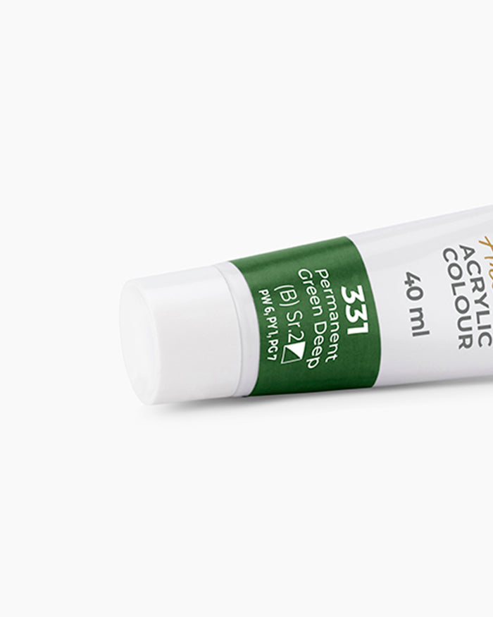 Camel Artist Acrylic Colours Individual tube of Permanent Green Deep-331