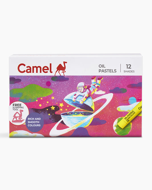Camel Oil Pastels Assorted carton pack of 12 shades