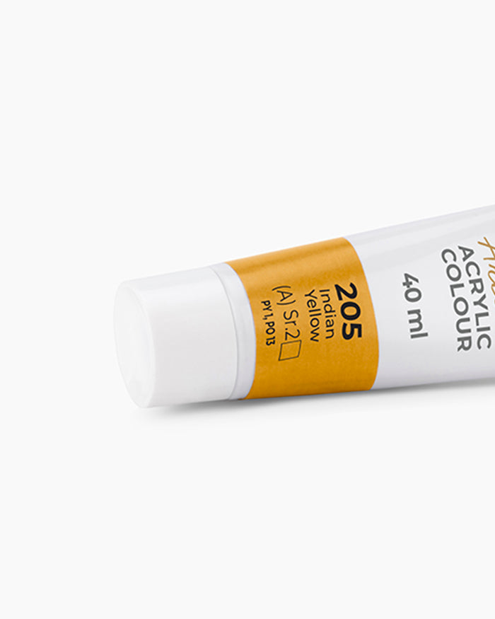Camel Artist Acrylic Colours Individual tube of Indian Yellow-205