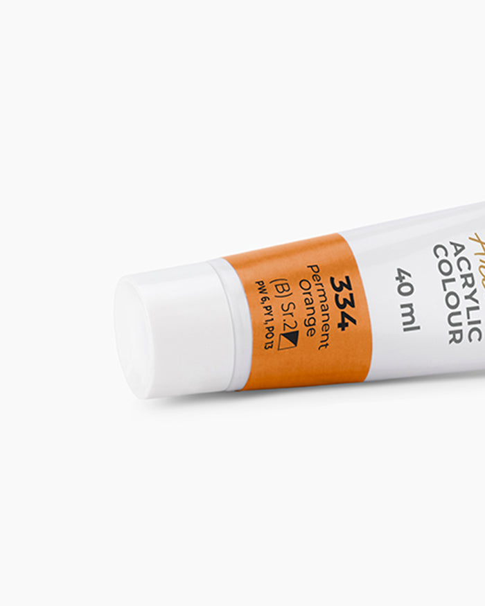Camel Artist Acrylic Colours Individual tube of Permanent Orange-334