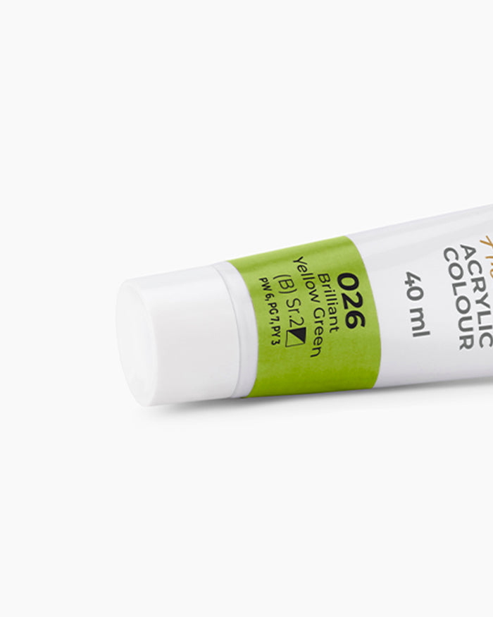 Camel Artist Acrylic Colours Individual tube of Brilliant Yellow Green-026