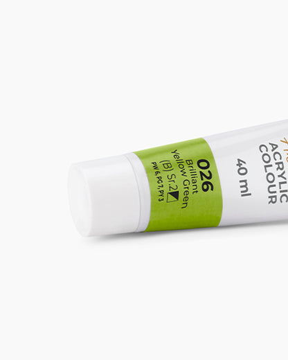 Camel Artist Acrylic Colours Individual tube of Brilliant Yellow Green-026
