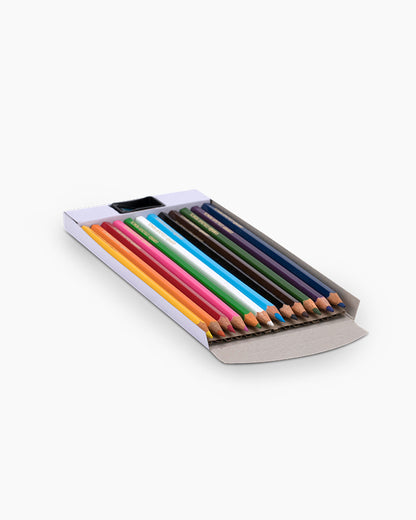 Camlin  Colour  Pencils  Assorted  pack  of  12  shades  with  Sharpener,  Full  size