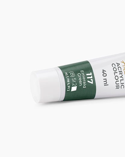 Camel Artist Acrylic Colours Individual tube of Emerald Green-117