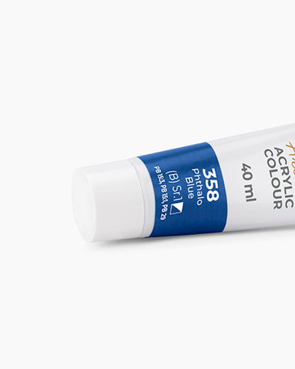 Camel Artist Acrylic Colours Individual tube of Phthalo Blue-358