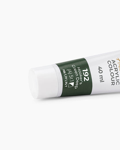Camel Artist Acrylic Colours Individual tube of Hooker`s Green Deep-192