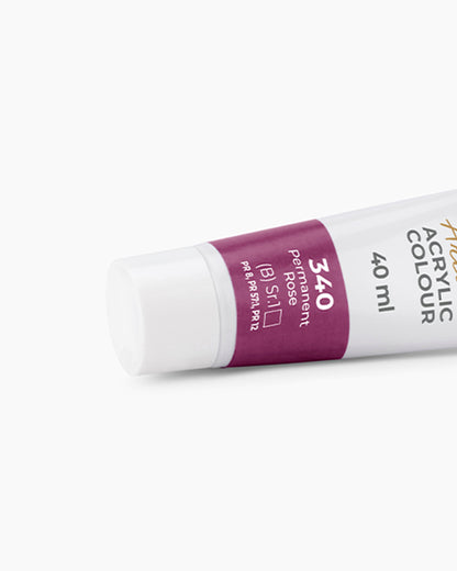 Camel Artist Acrylic Colours Individual tube of Permanent Rose-340
