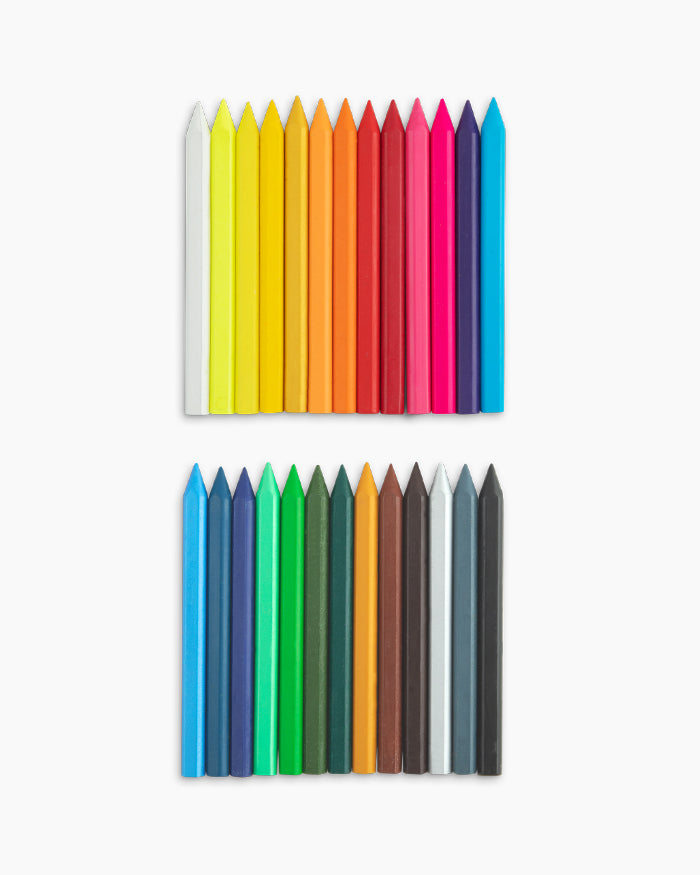 Camel  Plastic  Crayons  Assorted  tin  pack  of  26  shades,  Hexagonal