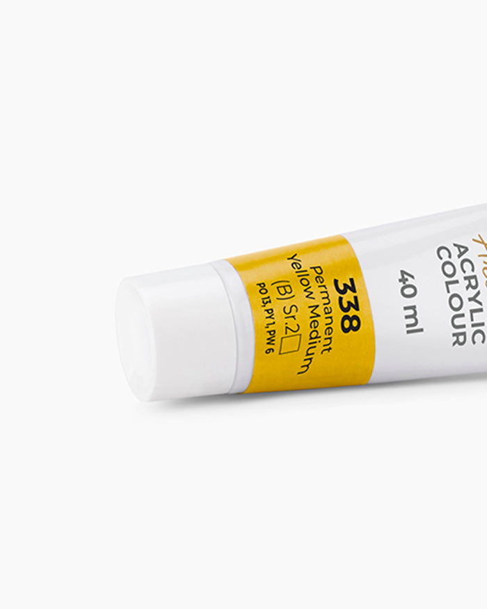 Camel Artist Acrylic Colours Individual tube of Permanent Yellow Medium-338
