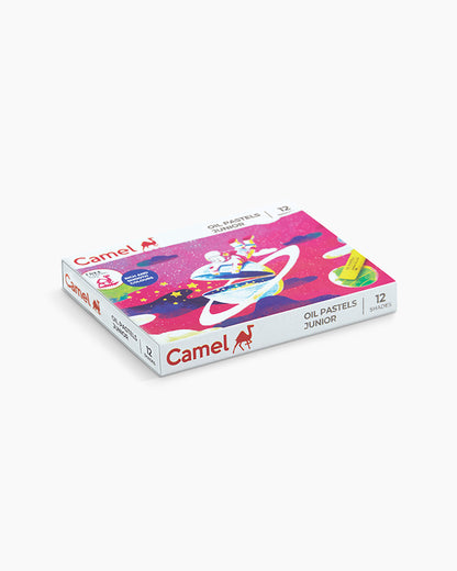 Camel Oil Pastels Assorted carton pack of 12 shades Junior