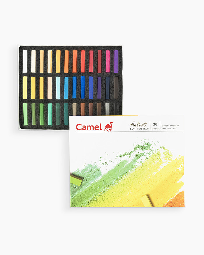 Camel Artist Soft Pastels  Assorted pack of 36 shade