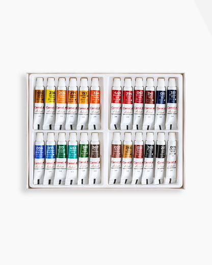 Camel  Artist  Water  Colours  Assorted  pack  of  tubes,  24  shades  in  5  ml