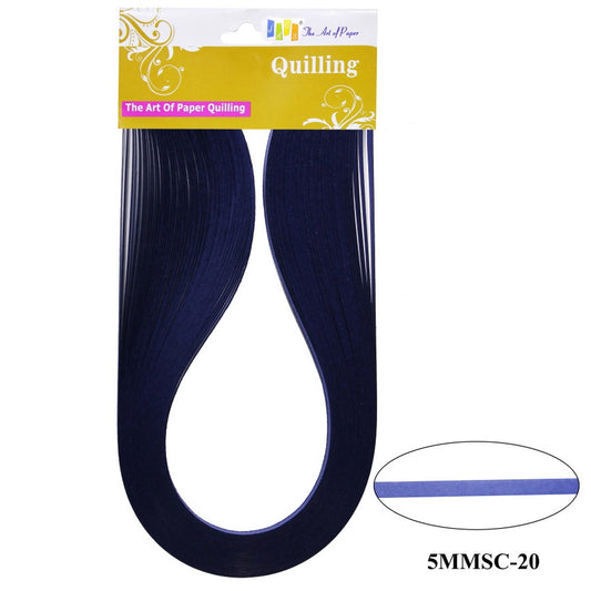 Quilling Strip 5mm S/C 20 Dark Blue 5MMSC-20