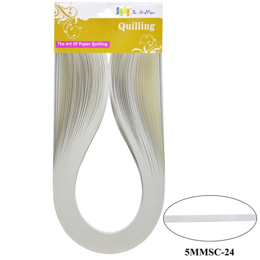 Quilling Strip 5mm S/C 24 Off White 5MMSC-24