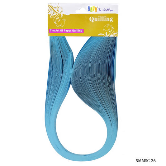 Quilling Strip 5mm S/C 26 Flo.Blue 5MMSC-26